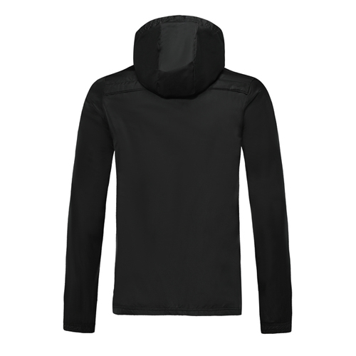 2019-20 Juventus Black Hoody Woven Windrunner - Click Image to Close